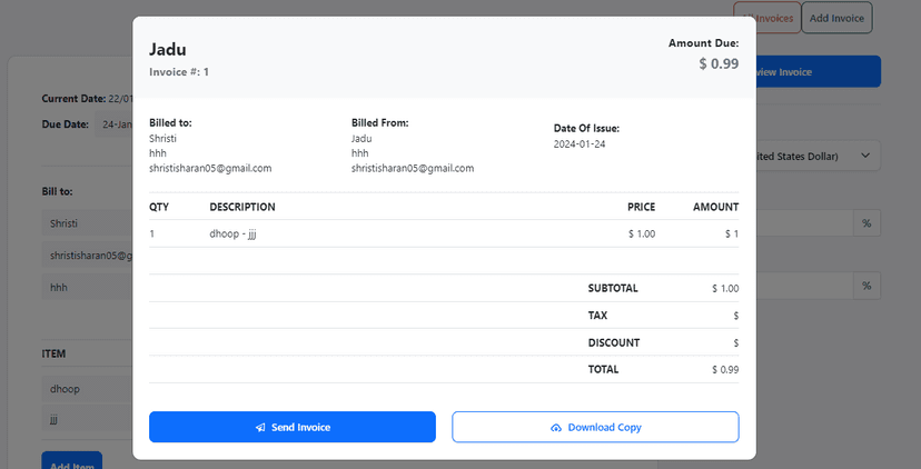 Invoice Generator